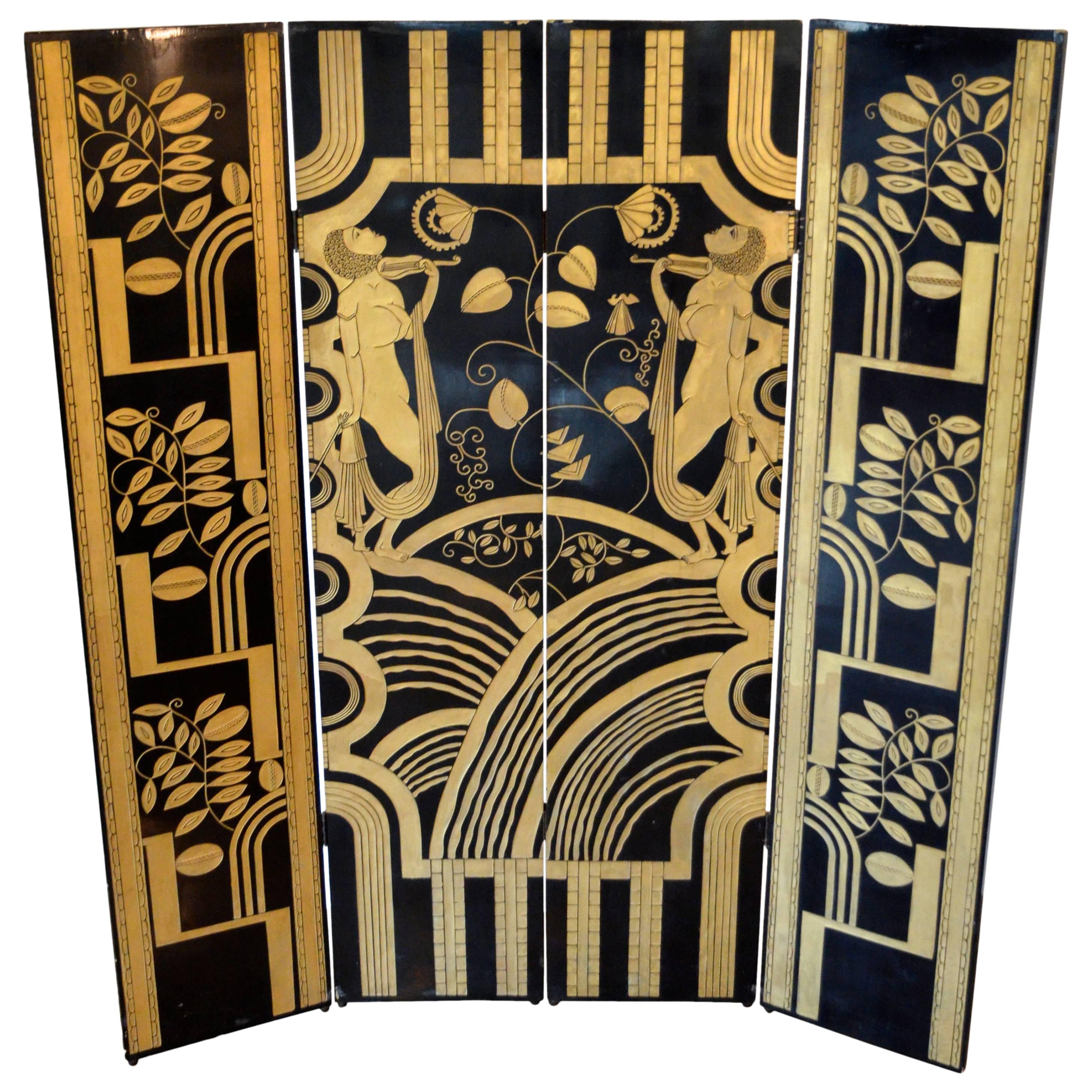 Black Lacquer and Gold Screen:  Paul Fehér