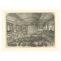 Engraving of the Evangelical Alliance Conference in Amsterdam, Published in 1867