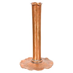 Arthur Cole for Avon Coppersmith Arts & Crafts Hammered Copper Bud Vase, 1930s