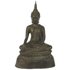 19th Century Bronze Northern Thai Buddha, Sukhothai Style