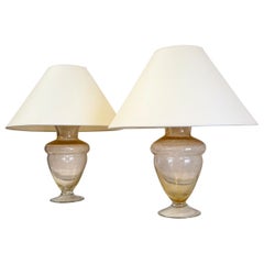 A Pair Mid Twentieth Century Murano Lamps