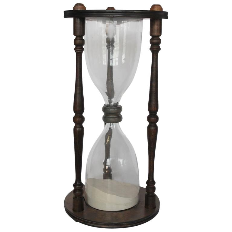 Large Antique American Hourglass For Sale at 1stdibs