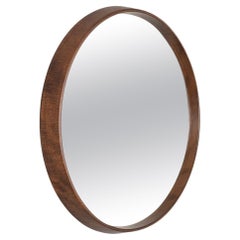 Specchio da parete vintage anni 60 in legno di Teak design Italiano