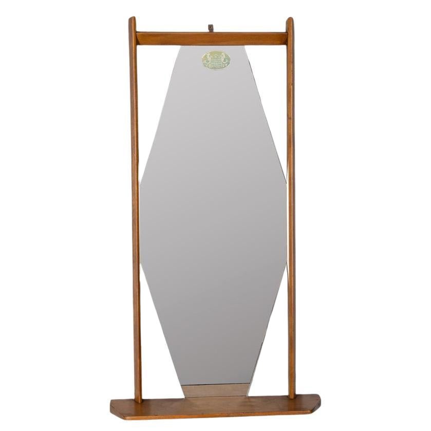 Specchio da parete con mensola vintage anni 60 design Italiano