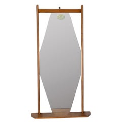 Specchio da parete con mensola vintage anni 60 design Italiano