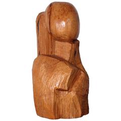 Large Abstract Wooden Sculpture