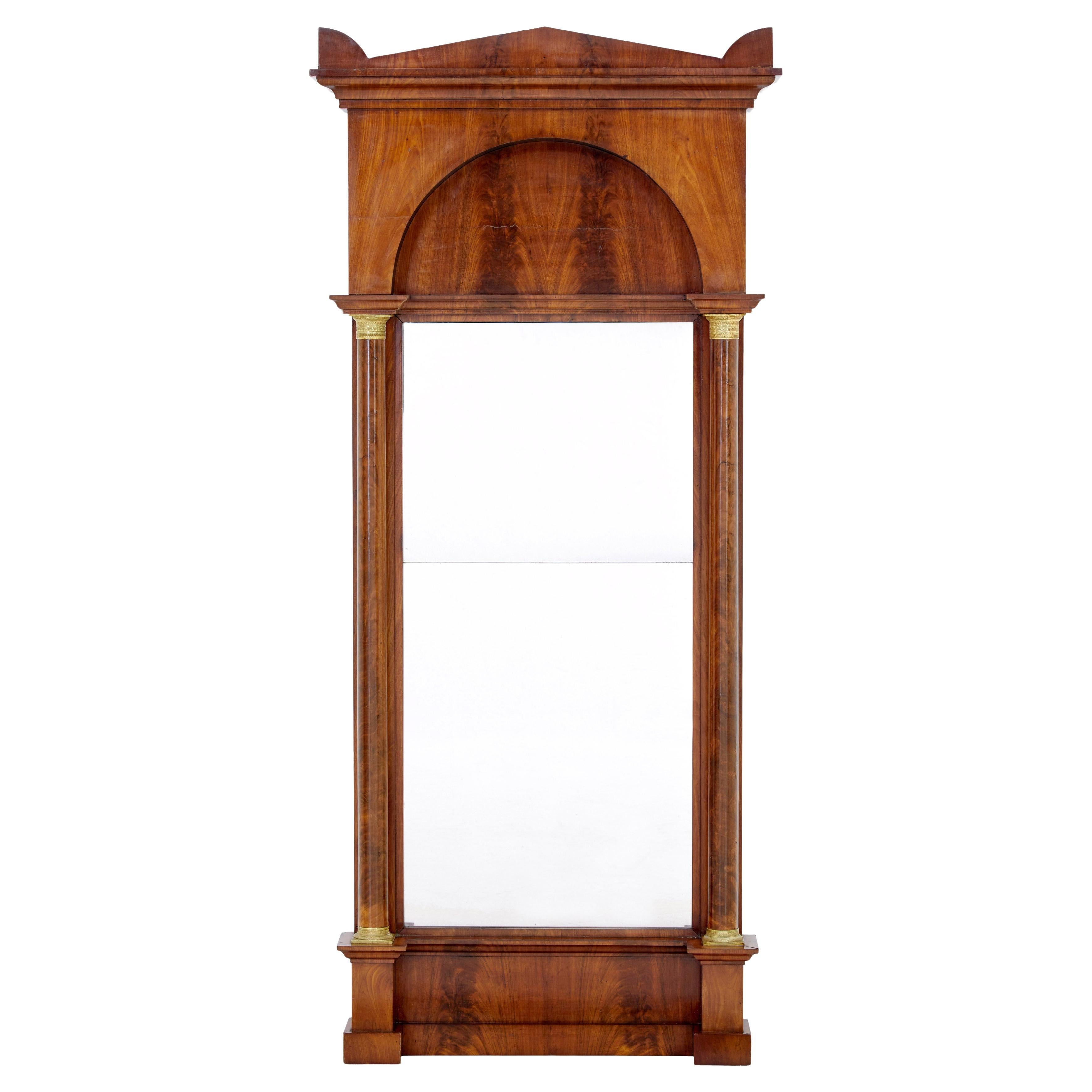 19th Century empire revival mahogany pier mirror
