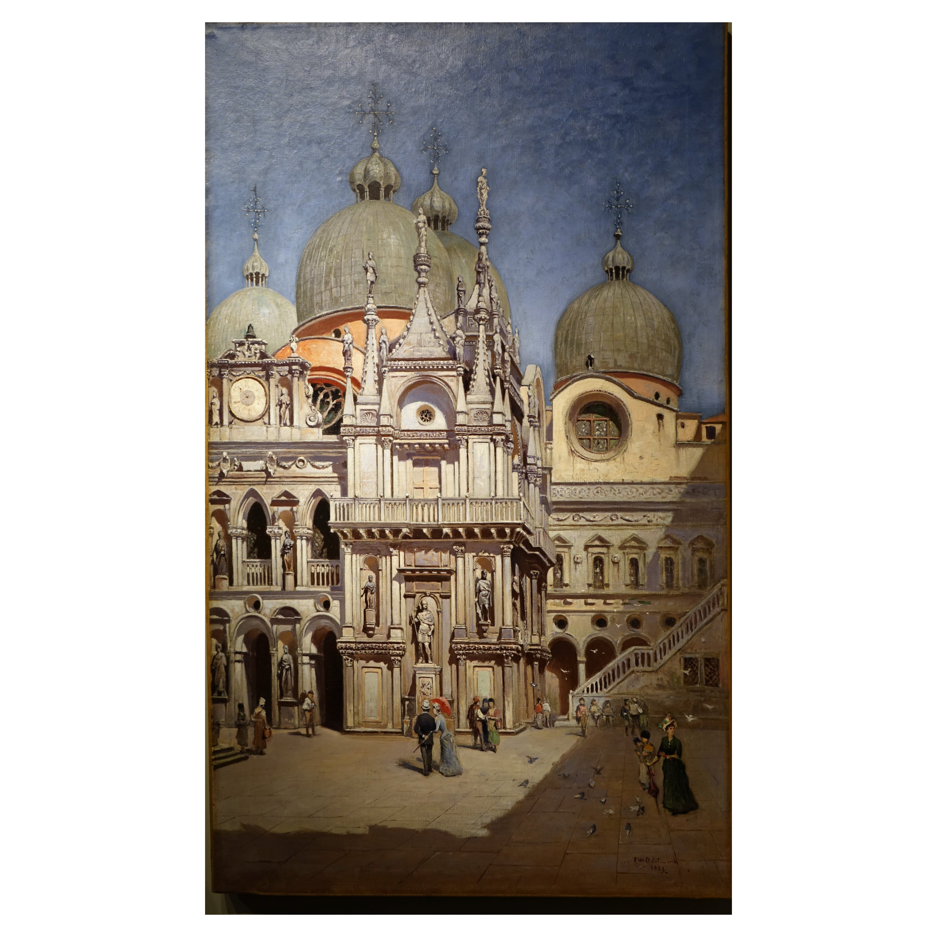 The Doges Palace in Venice- Frans Wilhelm ODELMARK, 1889