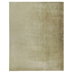 Rug & Kilim’s Modern Plain Rug in Solid Beige Tones