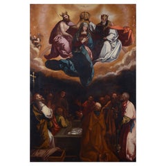 Northern Italian School, 17th century "Coronation of the Virgin"