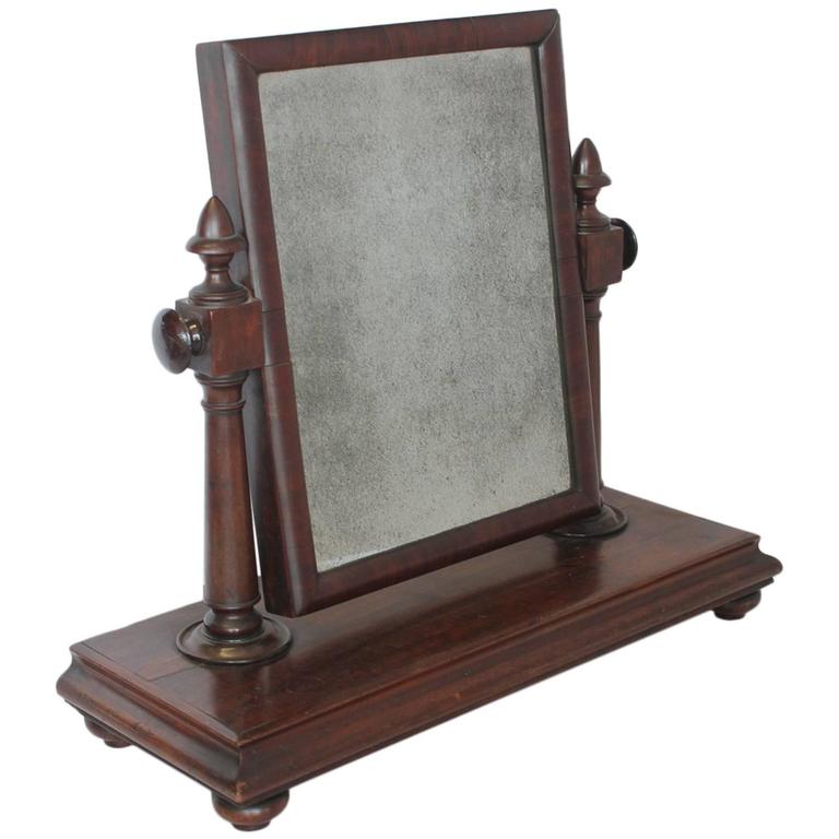 Large Antique Gentleman Vanity Mirror For Sale at 1stDibs