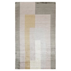 Alfombra moderna Rug & Kilim en lavanda con motivos geométricos