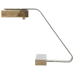 Stylish Brass Cantilevered Desk Lamp by Casella