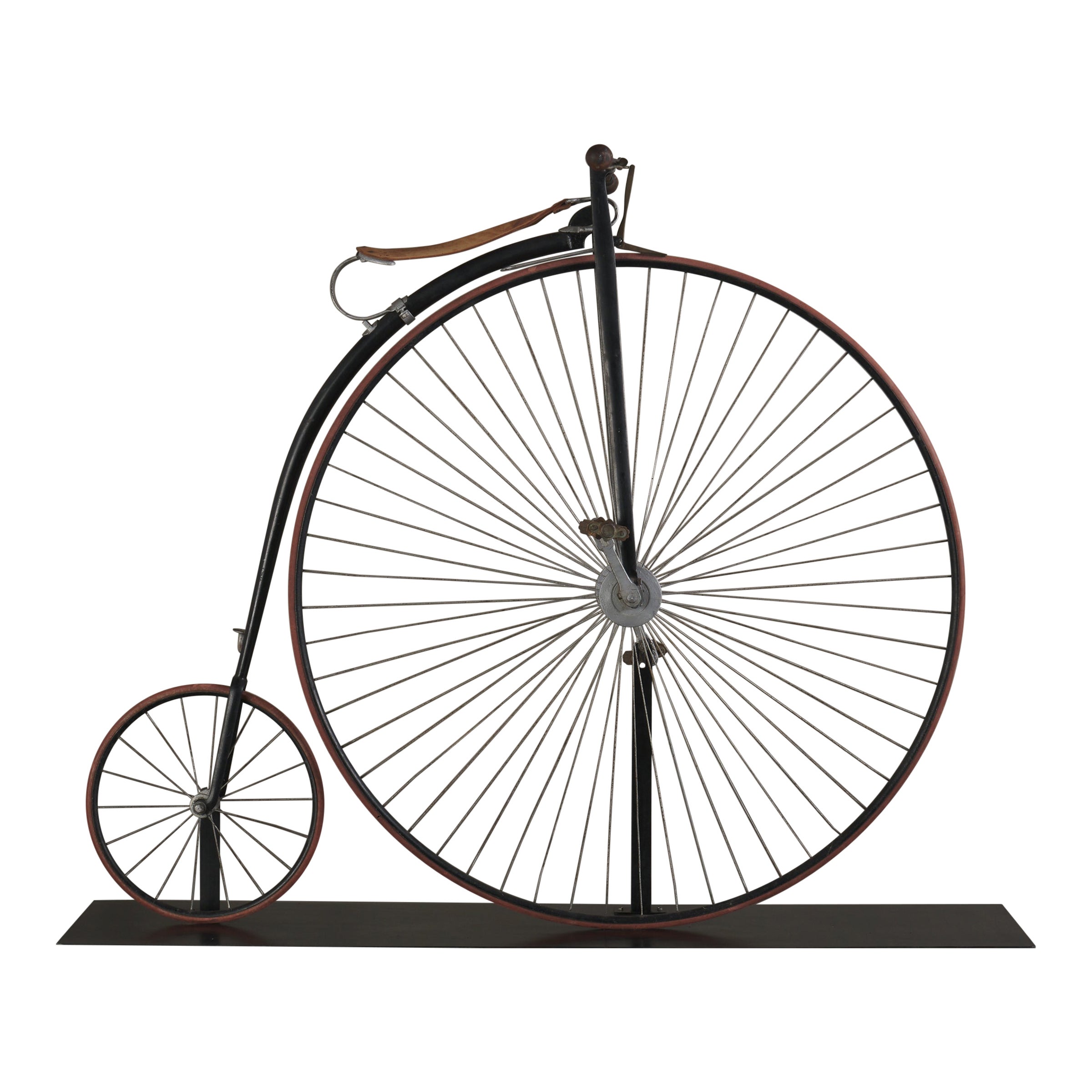 English Pennyfarthing High Wheel Bicycle, 1870-1880