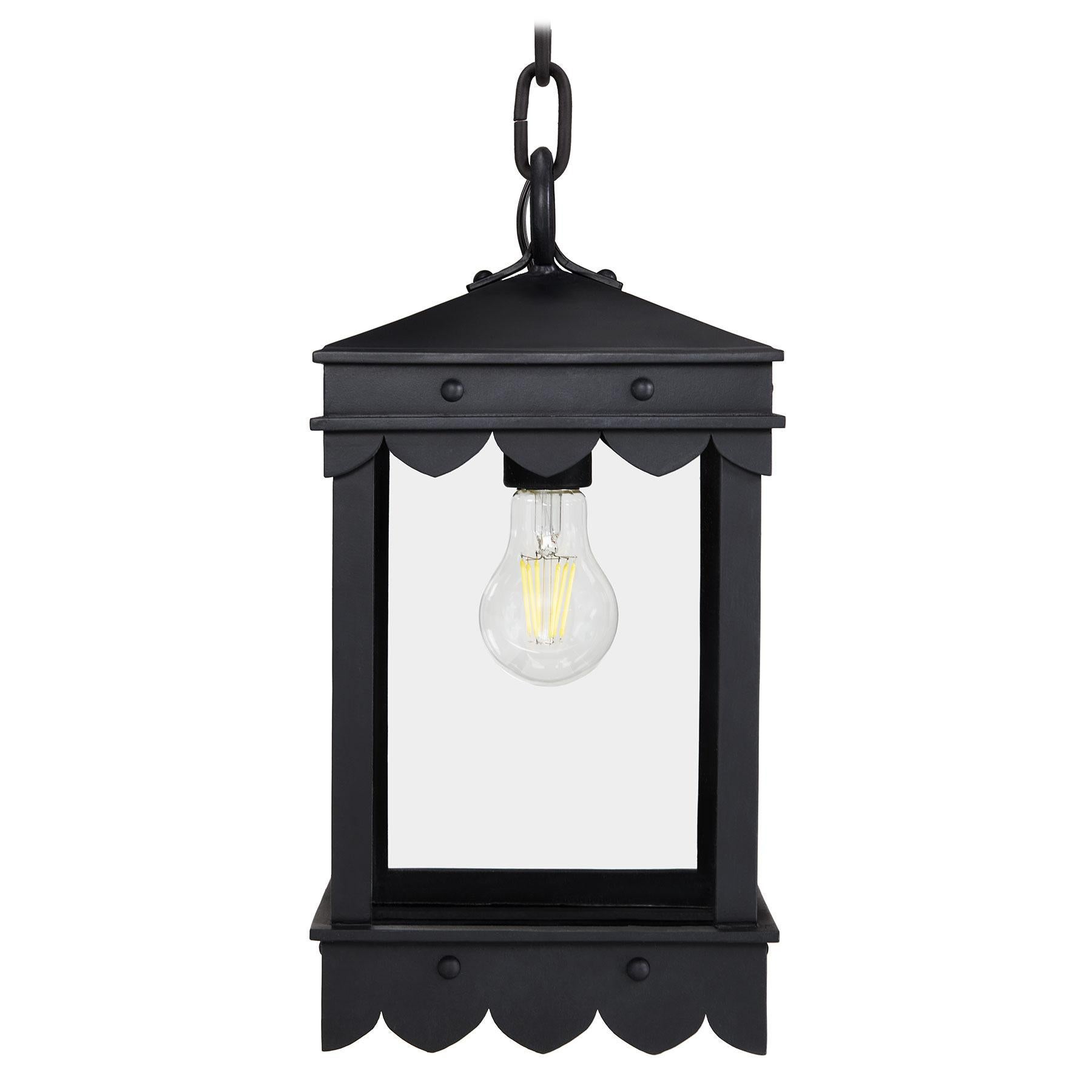 Mediterranean Spanish Style Scallop Detail Exterior Outdoor Pendant Light