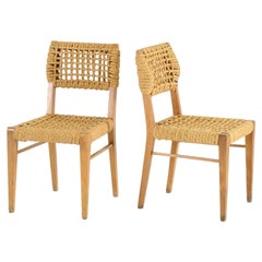 Set of Six Woven Rope Chairs from the collection of Thierry Despont