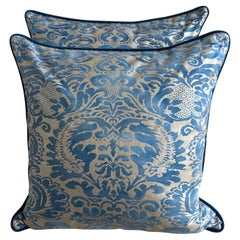Pair of Venetian Fortuny Textile Pillows