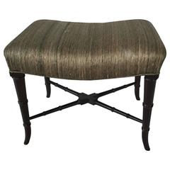 Faux Bamboo Midcentury Bench 3