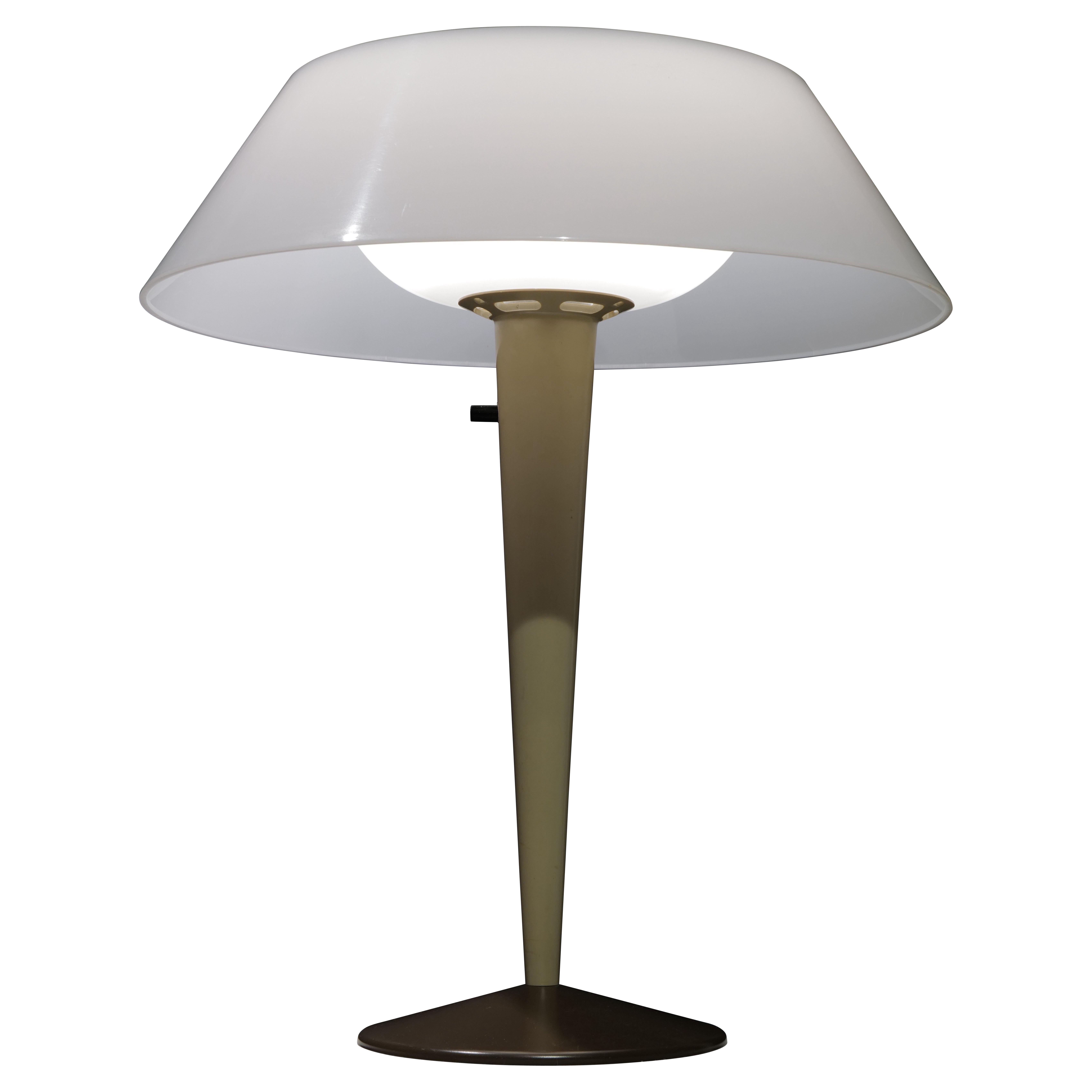 Lampada da tavolo moderna del metà secolo di Gerald Thurston per Lightolier in vendita