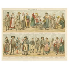 Traditional Folk Costumes from Europe – From Volkstrachten I. c. 1890