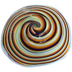 Mid-Century Modern Murano Art Glass Plate