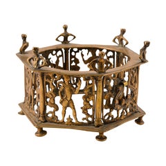 Frame for a hand brazier. Bronze. Possibly Spanish School, 16th century.