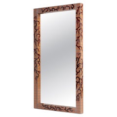 Miroir en bois marqueté Orvalho par Laurids Gallée