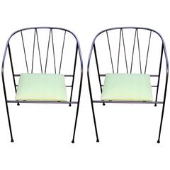 Pair of Mid-Century Patio or Garden Chairs