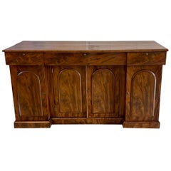 Antique Victorian Outstanding Quality Figured Mahogany Sideboard