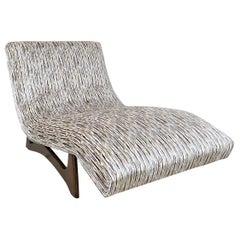 Vintage Restored Pearsall-Style Wave Chaise Lounge