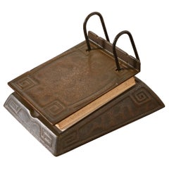 Antique Tiffany Studios New York Zodiac Bronze Perpetual Desk Calendar, Circa 1910