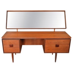 Ib Kofod Larsen "Danish Range" Vanity in Teak + Rosewood