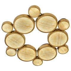 Gran Costellazione Cassiopeia Brass Onyx Flush Mount Chandelier Piattelli design