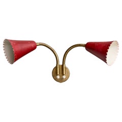 Arvid Böhlmarks Lampfabrik, Wall Light, Brass, Metal, Sweden, 1950s