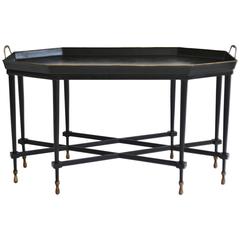 Tole Tray Top Cocktail Table