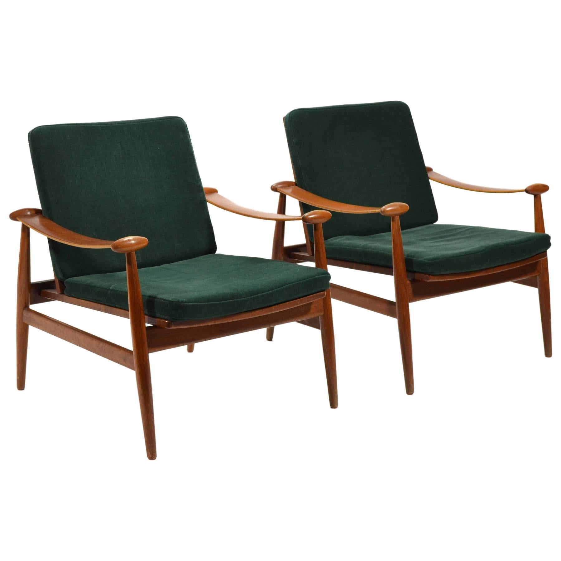Finn Juhl Pair of Model 133 "Spade" Lounge Chairs by France & Søn