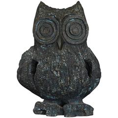 Margot Kempe, Large Brutalist Ceramic Owl Sculpture, 1960s