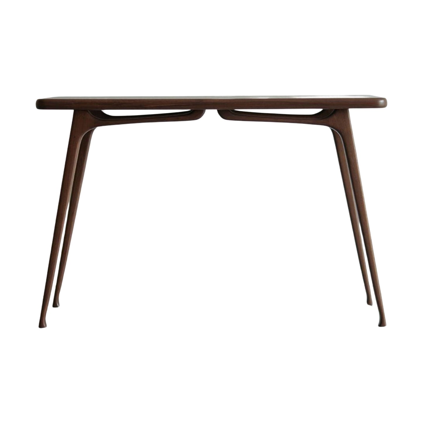 Table console ICO en noyer foncé en vente