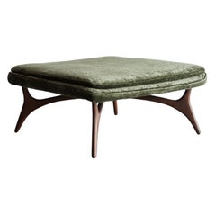 Sculptural Walnut Ottoman by Vladimir Kagan, C. 1950s