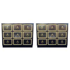Pair Dorothy Draper Style Espana Chests 5