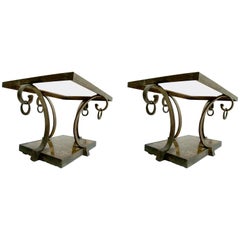 Pair of Arturo Pani Brass Side Tables