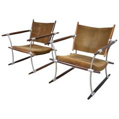 Jens Quistgaard Pair of "Stokke" Rosewood Danish Modern Lounge Chairs