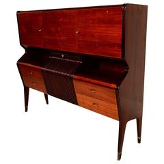 Osvaldo Borsani Attributed Bar Cabinet in Rosewood. 10