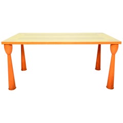 Mid Century Modern Italian Dining Table by Ettore Sottsass  for Zanota 1994