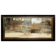 Mexican Modernist Leather Wrapped Mirror 8
