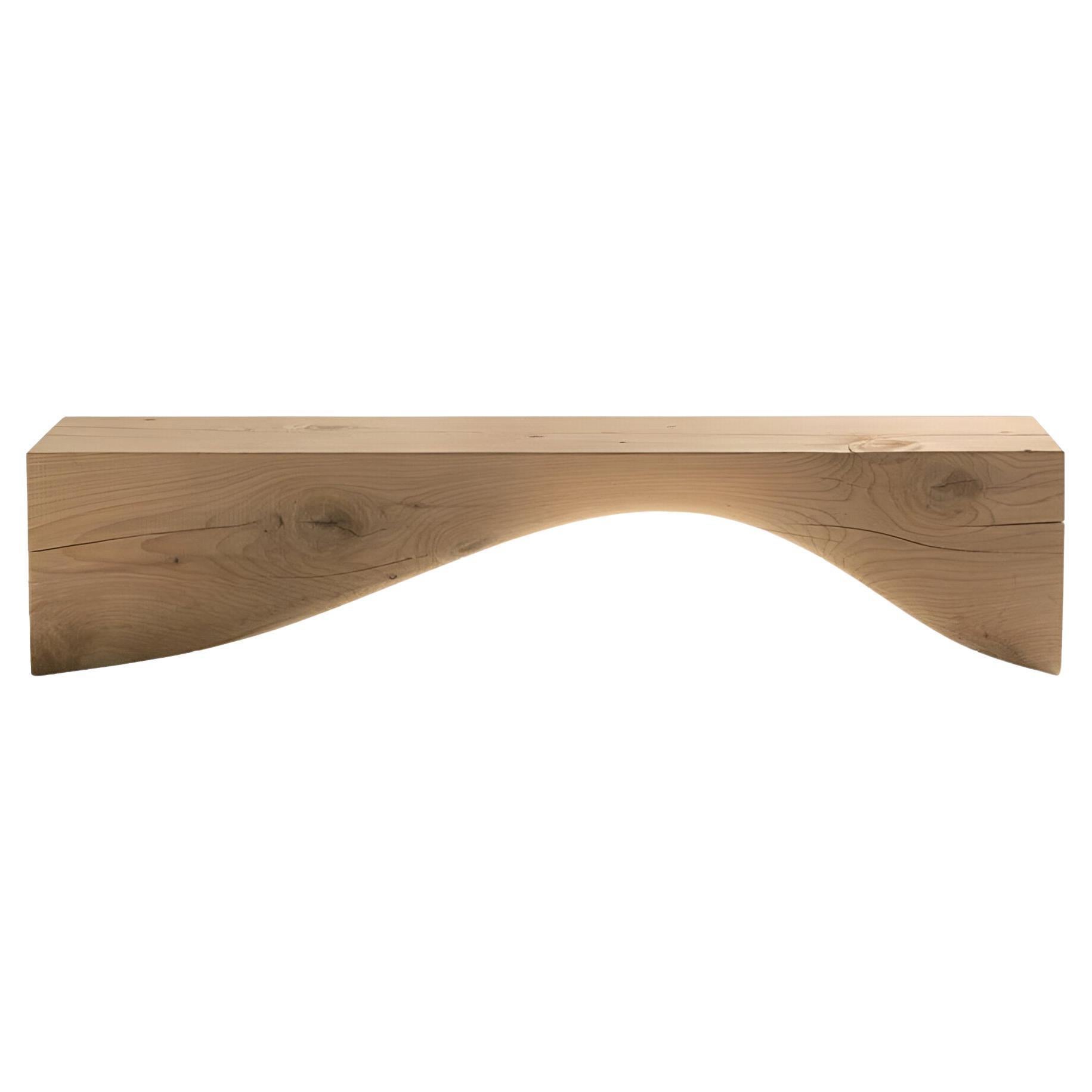 Banc 71" pour l'intérieur et l'extérieur fabriqué à partir d'un seul bloc de cèdre parfumé