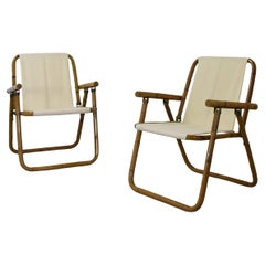 Vintage Vivai del sud two italian bamboo chairs 60’s.