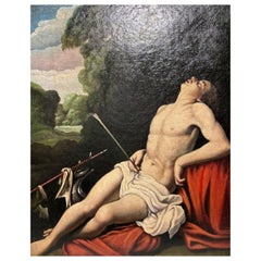 "Saint Sebastian" by Carlo Saraceni 19th Century Italian School with Video
