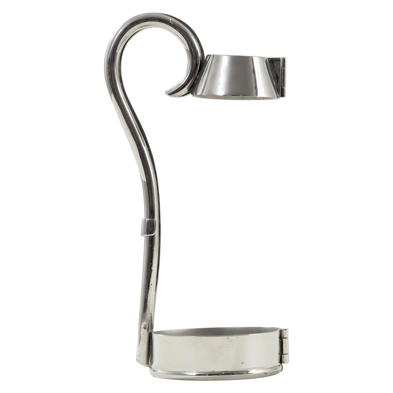 20th Century, Gabriella Crespi Metal Bottle Holder, 1970