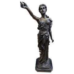 Allegorical Bronze Figure of Liberty or Victory